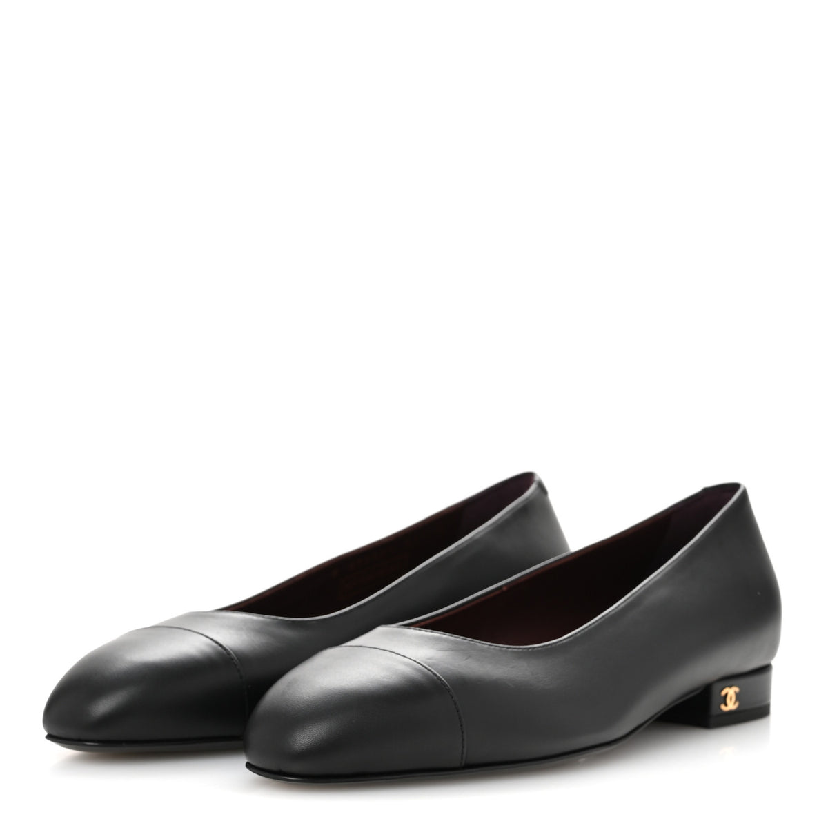 Chanel Lambskin Black Ballet Flat