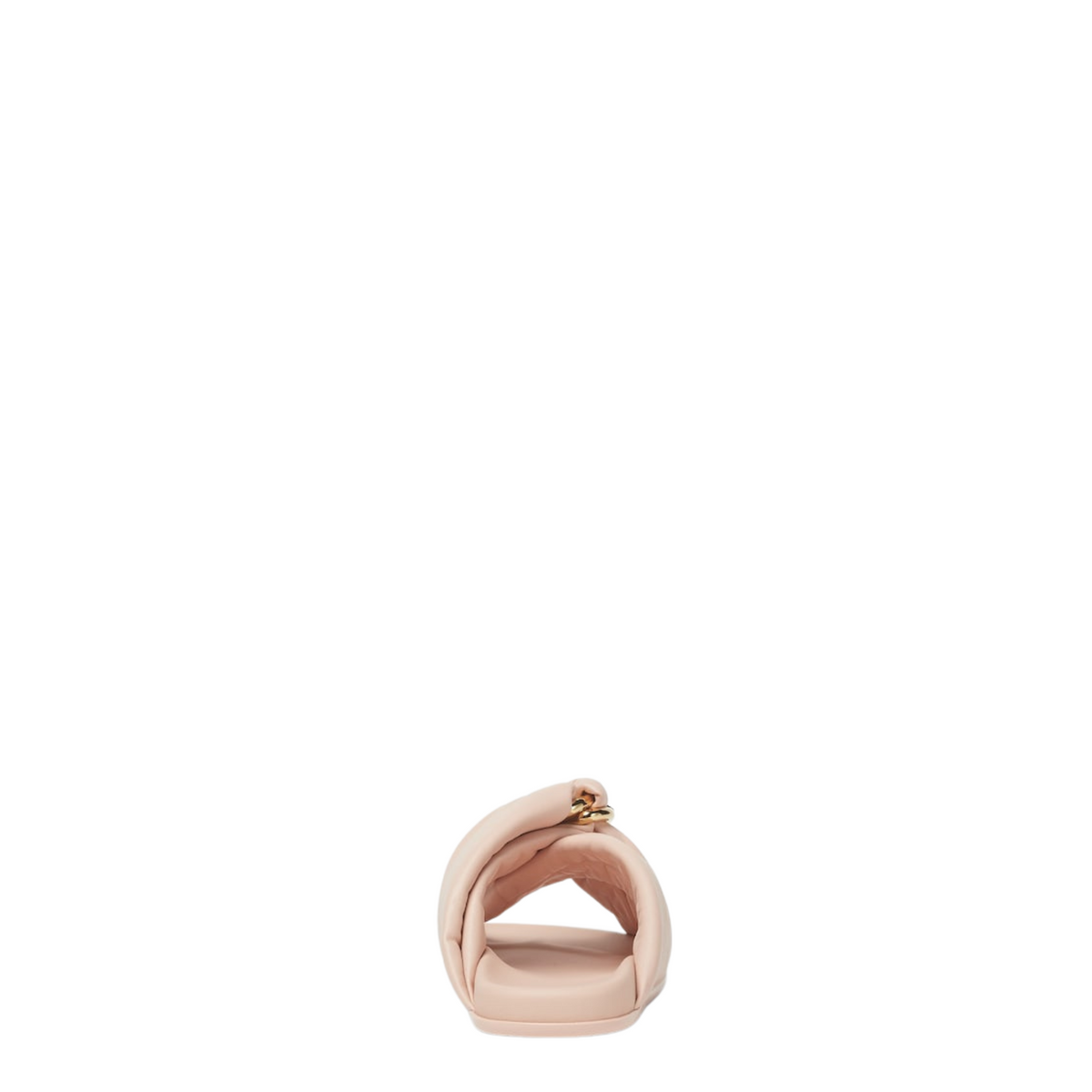 Pink leather slides