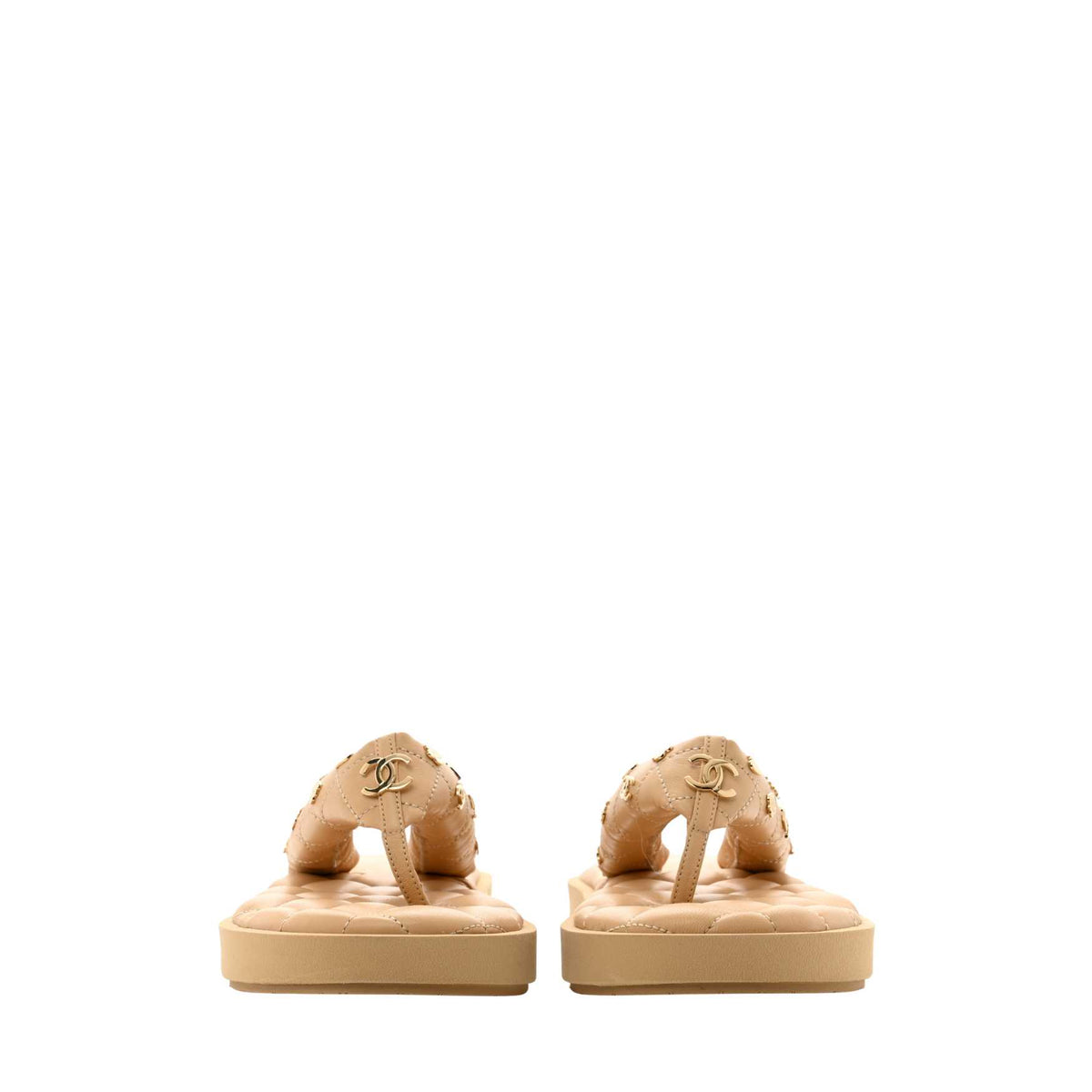 Charms Thong Sandals – Beige