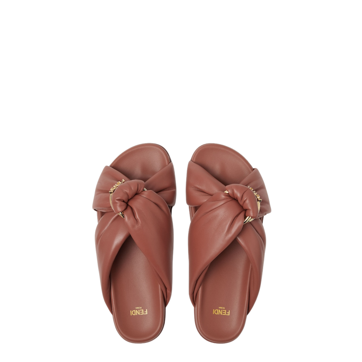 Sienna leather slides