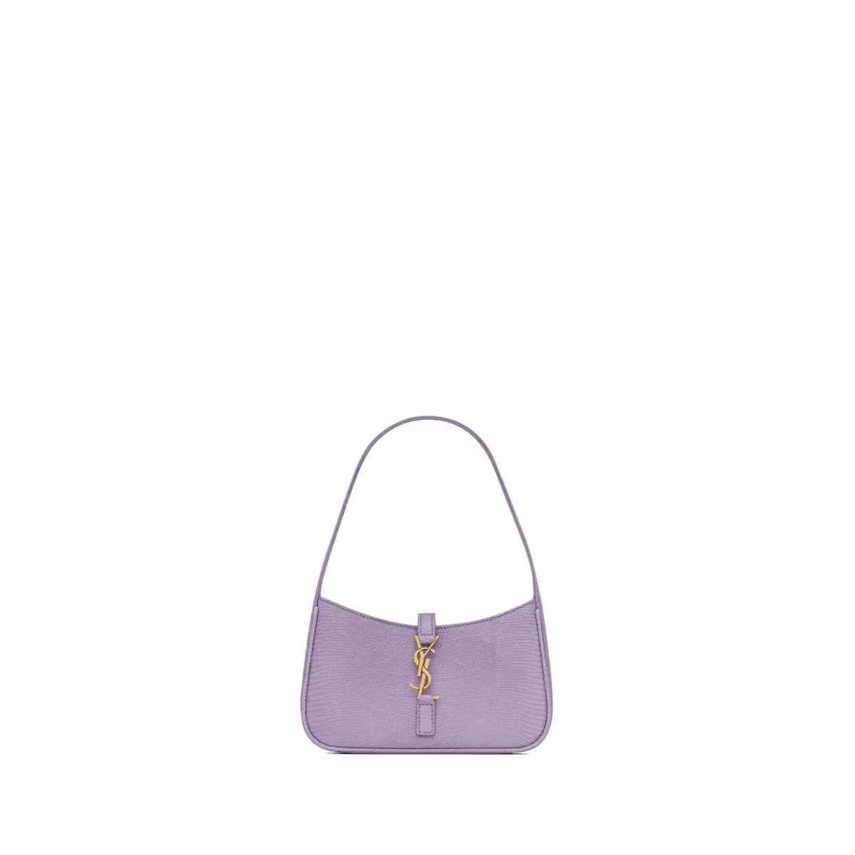 le 5 à ysl plaque bag purple