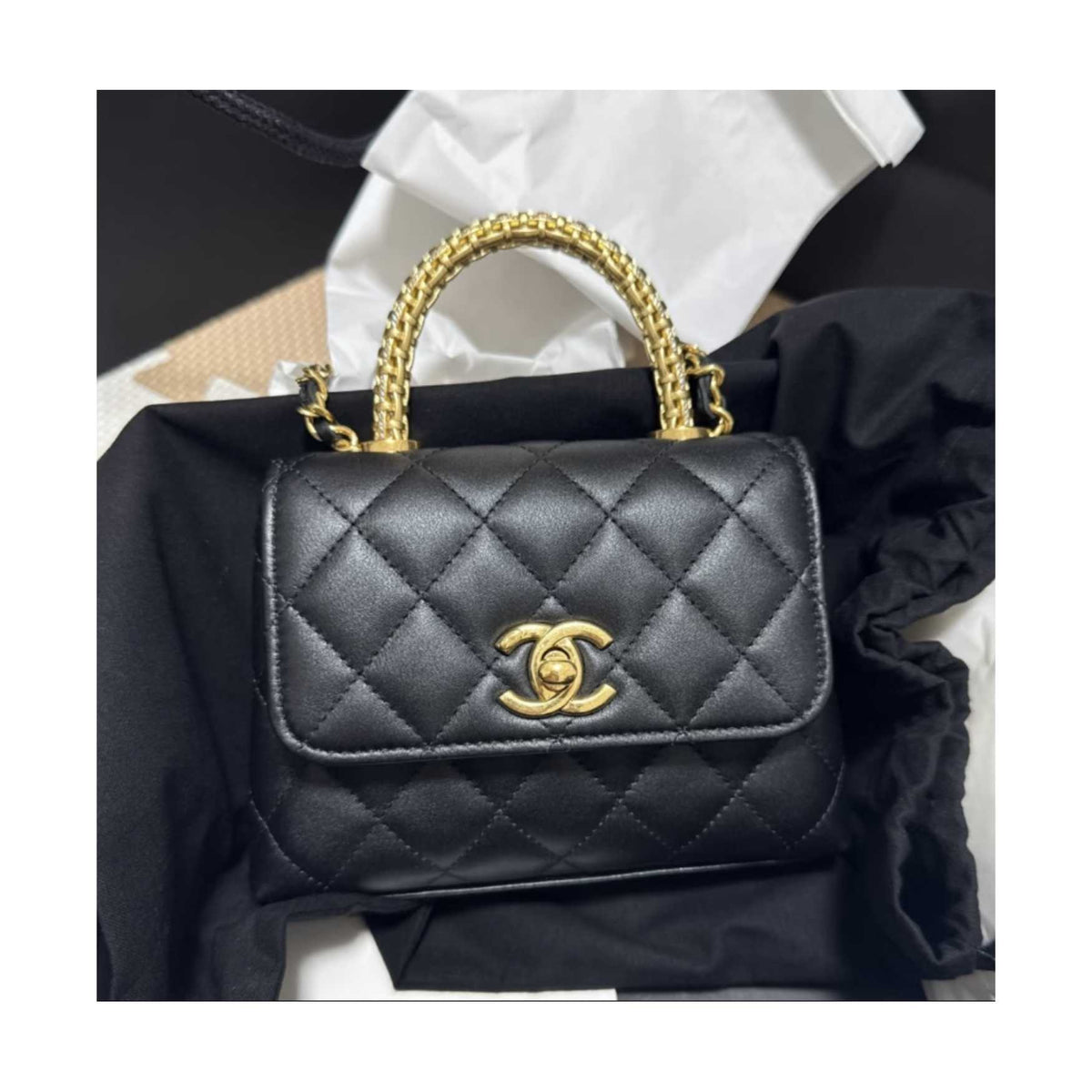 CHANEL Gold handle Coco