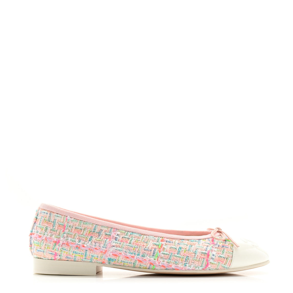 Chanel Light Pink Multicolor Ballet Flat