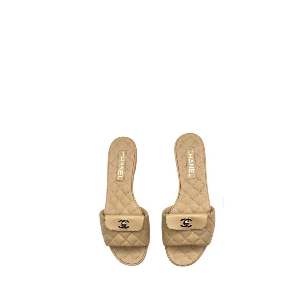 Chanel padded sandals