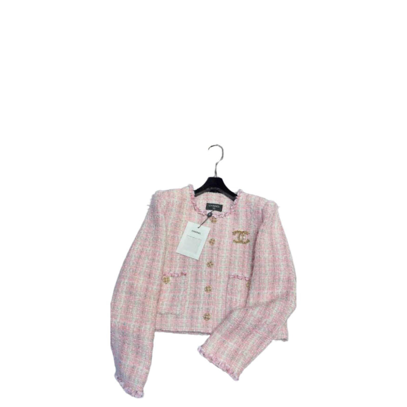 Tweed jacket Chanel Pink