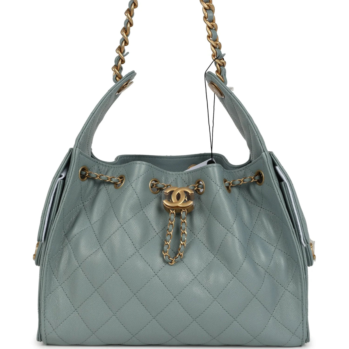Chanel Small 25 Hobo Bag Green Caviar