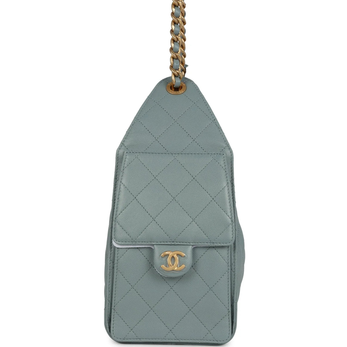 Chanel Small 25 Hobo Bag Green Caviar