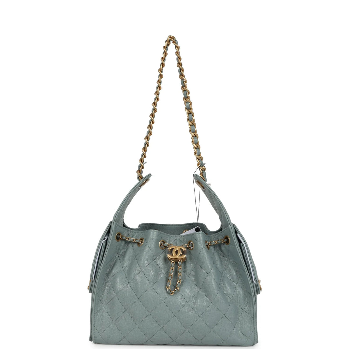 Chanel Small 25 Hobo Bag Green Caviar