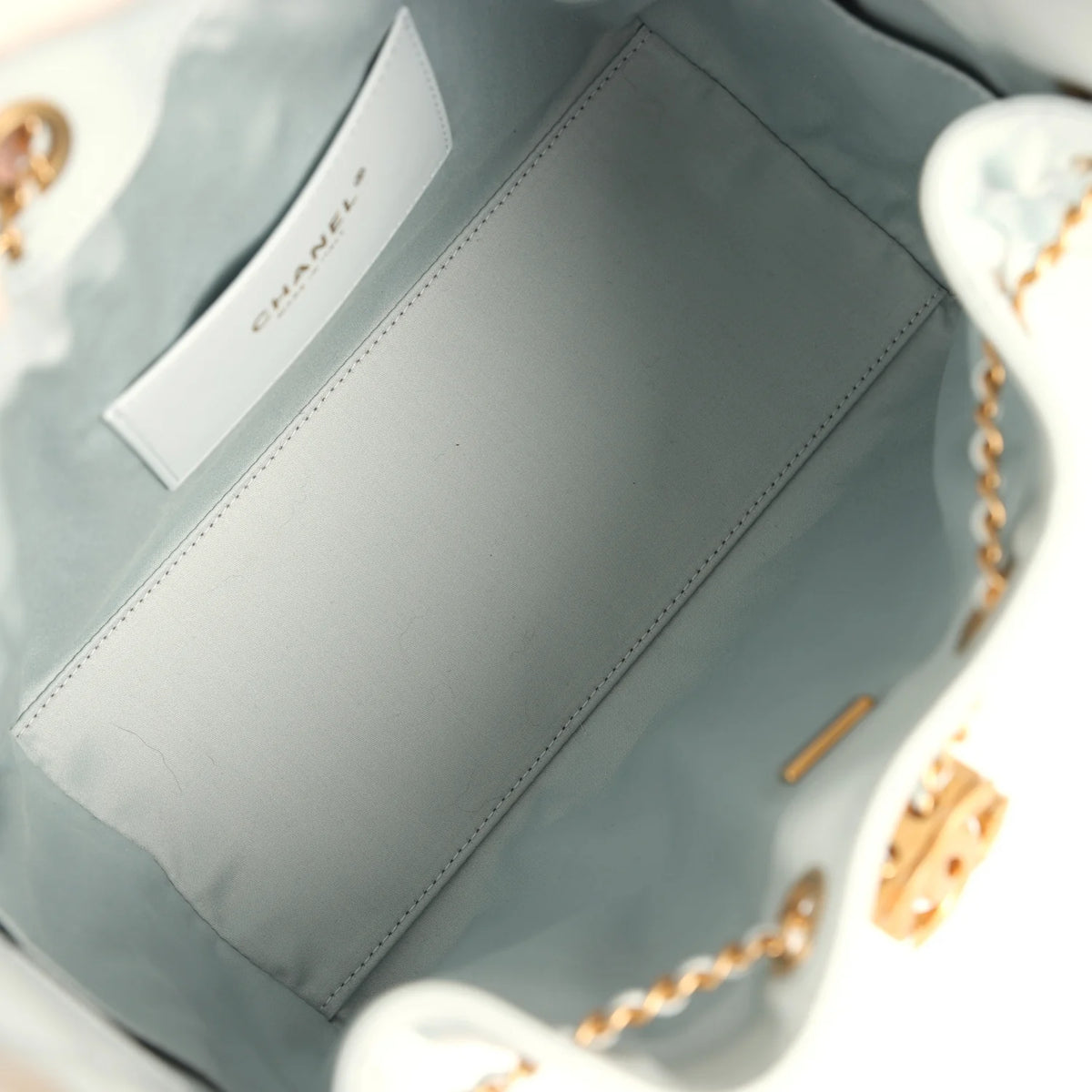 Chanel Small 25 Hobo Bag Light Blue Caviar