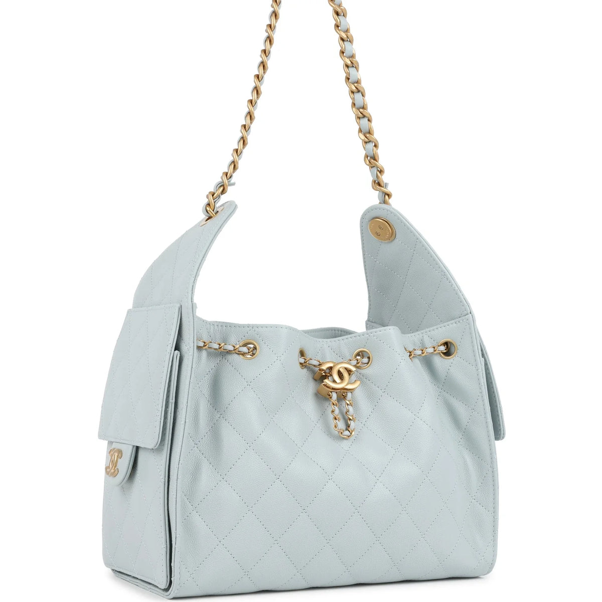 Chanel Small 25 Hobo Bag Light Blue