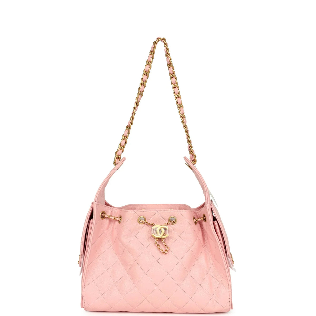 Chanel Small 25 Hobo Bag Light Pink Caviar