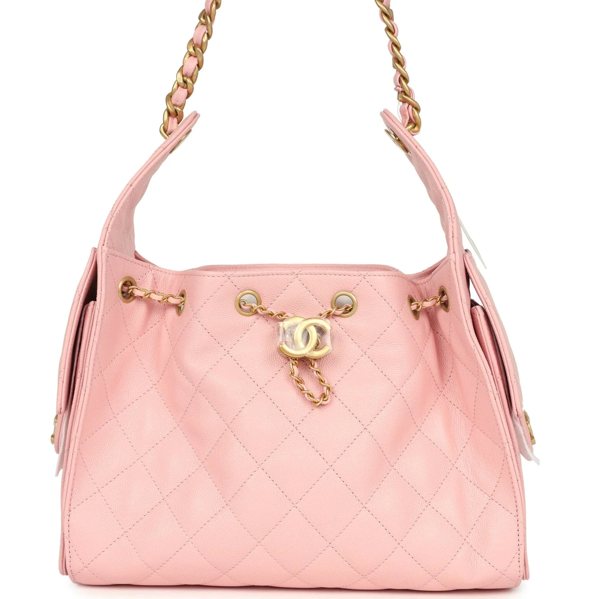 Chanel Small 25 Hobo Bag Light Pink Caviar
