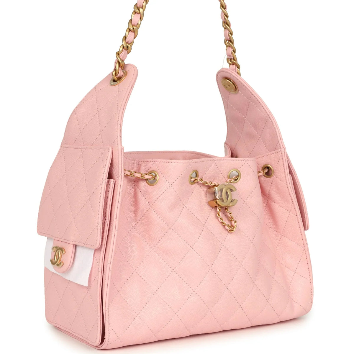 Chanel Small 25 Hobo Bag Light Pink Caviar