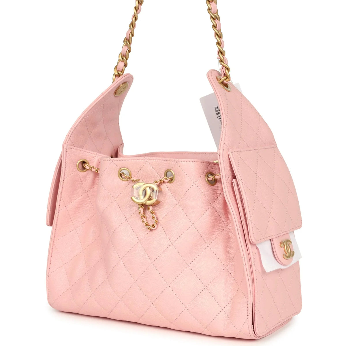 Chanel Small 25 Hobo Bag Light Pink Caviar