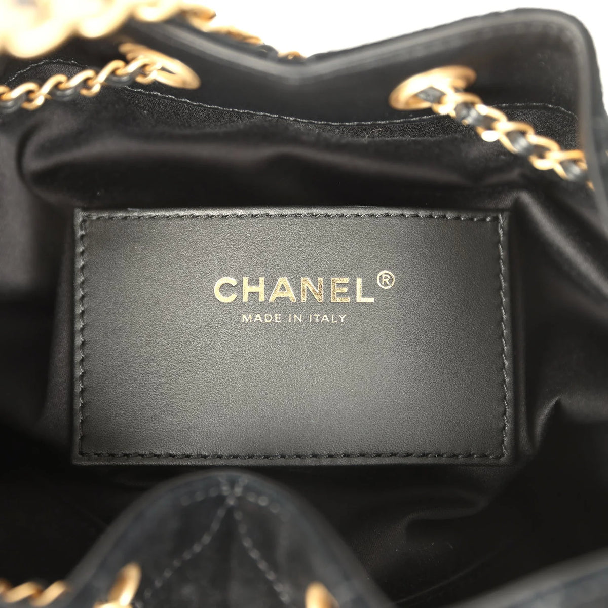 Chanel Small 25 Hobo Bag Black Suede