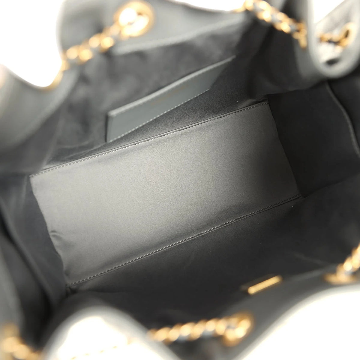 Chanel Small 25 Hobo Bag Dark Grey Caviar