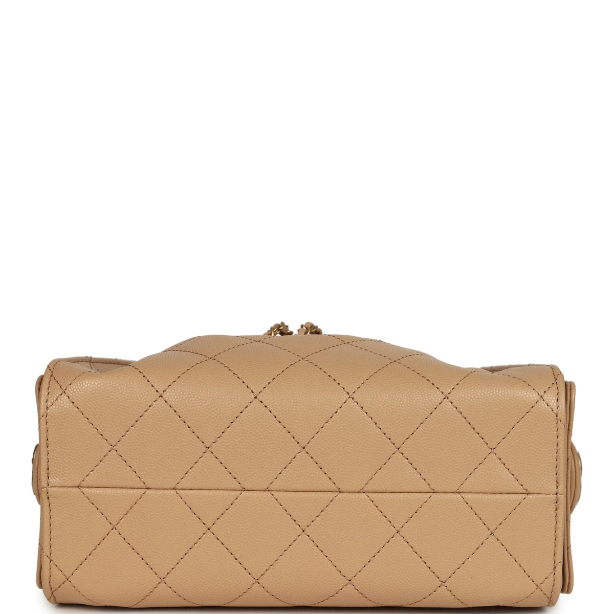 Chanel Mini 25 Hobo Bag Beige Caviar