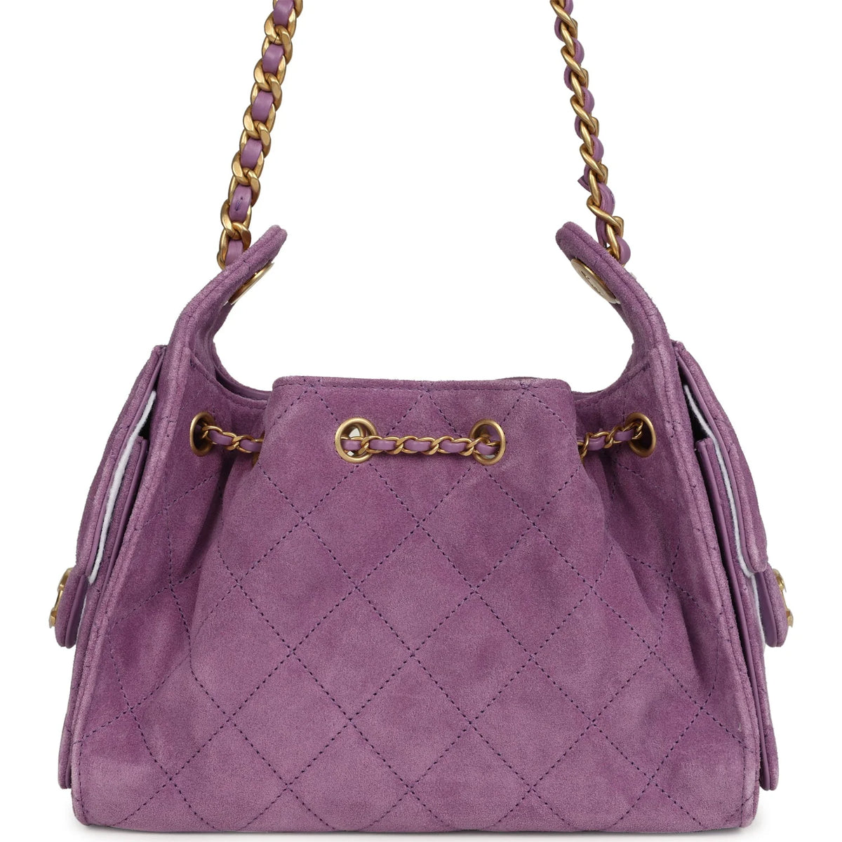 Chanel Mini 25 Hobo Bag Purple Suede