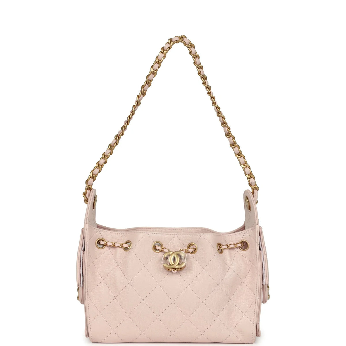 Chanel Mini 25 Hobo Bag Light Pink Caviar