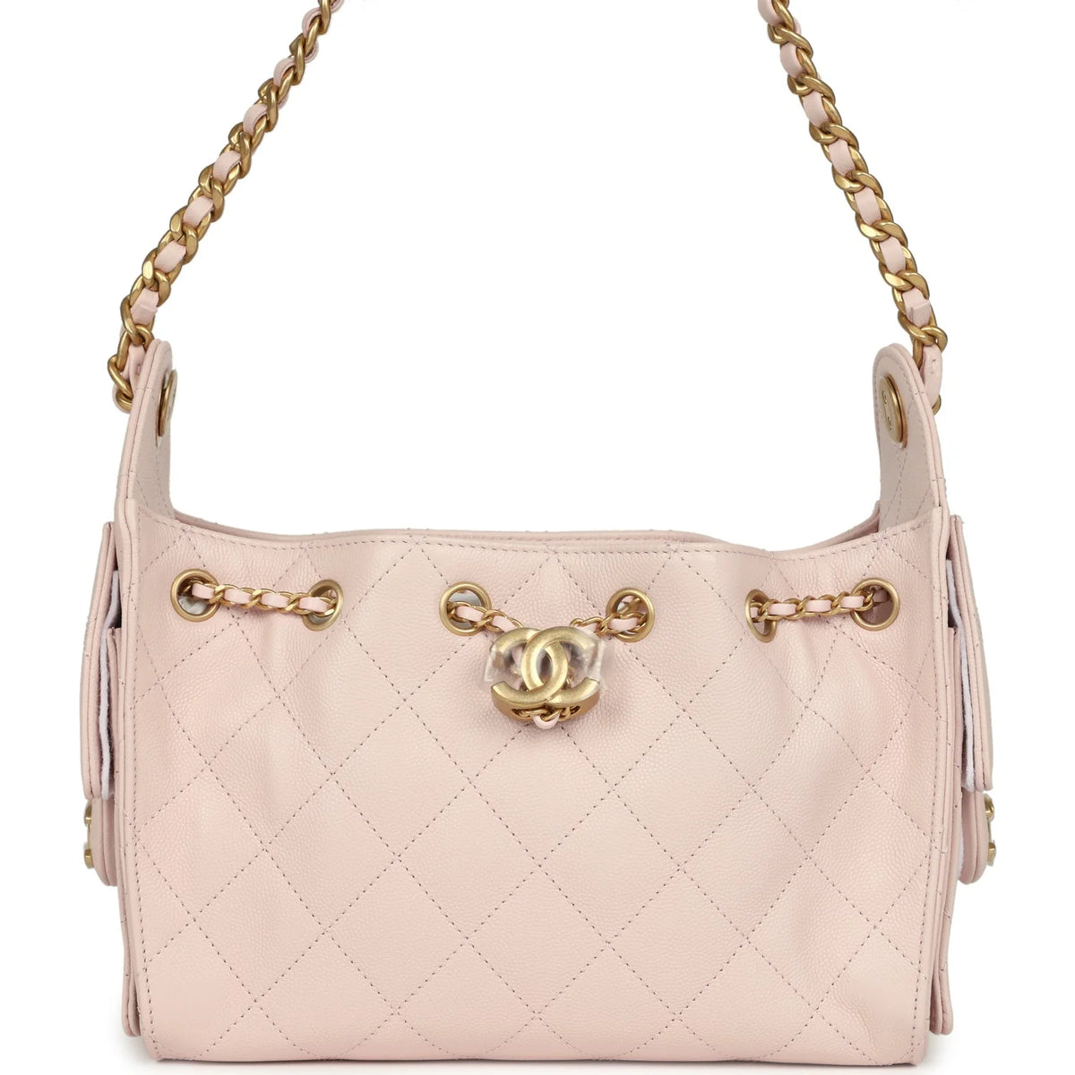 Chanel Mini 25 Hobo Bag Light Pink Caviar