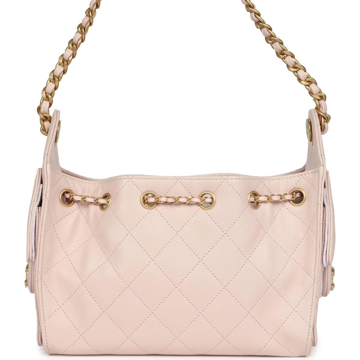 Chanel Mini 25 Hobo Bag Light Pink Caviar