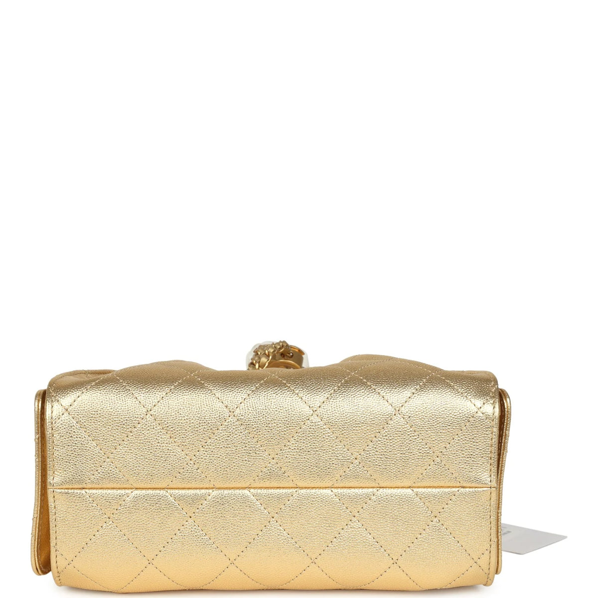 Chanel Mini 25 Hobo Bag Metallic Gold Caviar