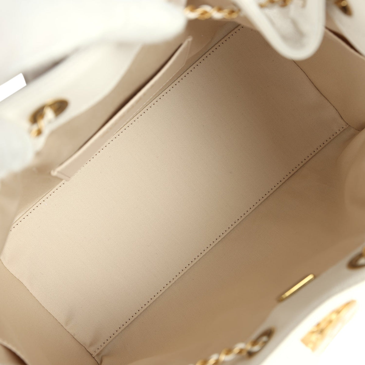 Chanel Small 25 Hobo Bag White Caviar