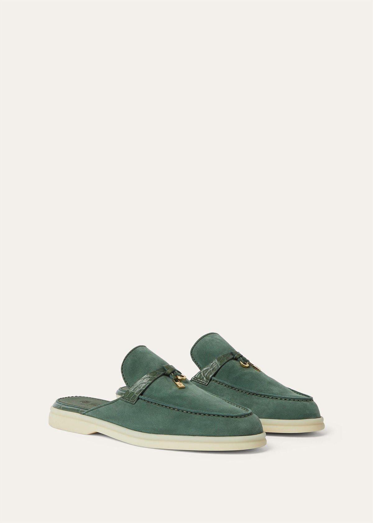 Charms Walk Babouche Loafer Green Lagoon