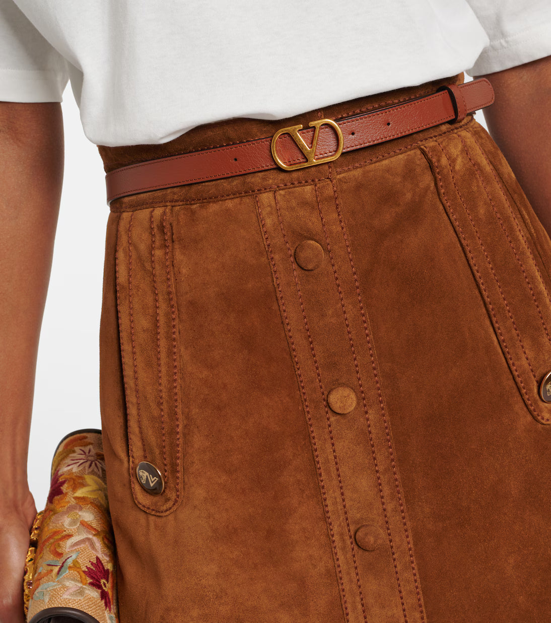 Valentino Garavani VLogo leather belt