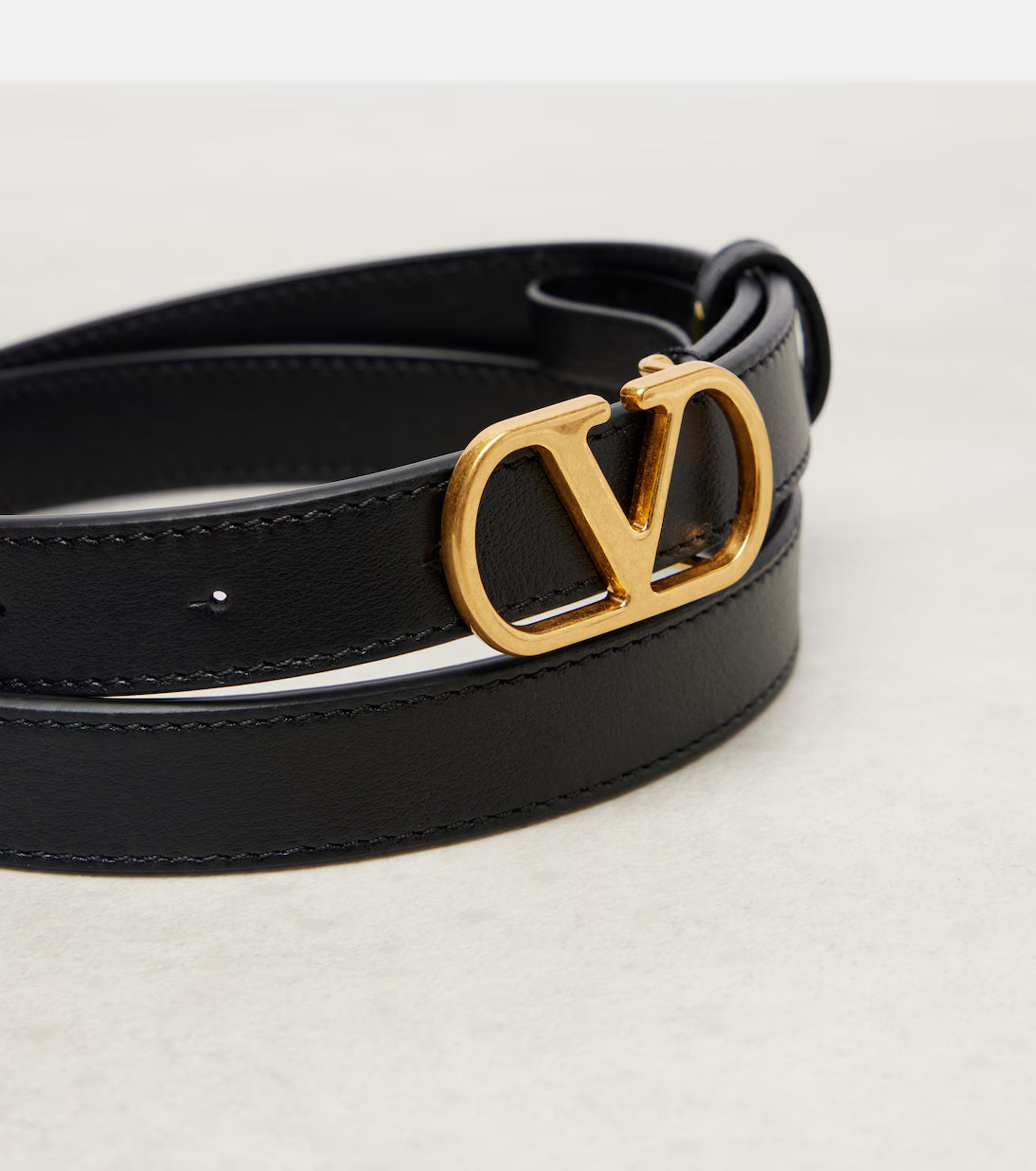 Valentino Garavani VLogo leather belt