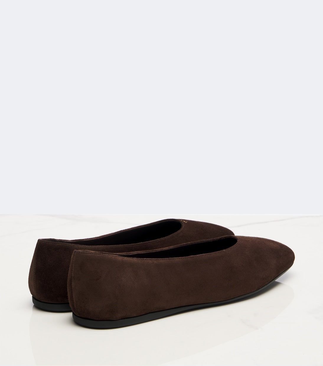 Prada Suede Ballet Flats – Brown