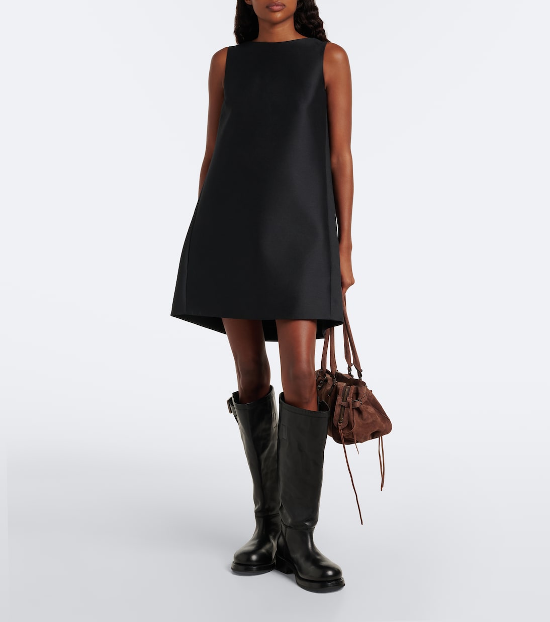 Balenciaga Leather Biker Boots – Black