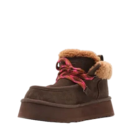 נעל מגף של האג בצבע חום כהה – UGG Funkarra Cabin Cuff
