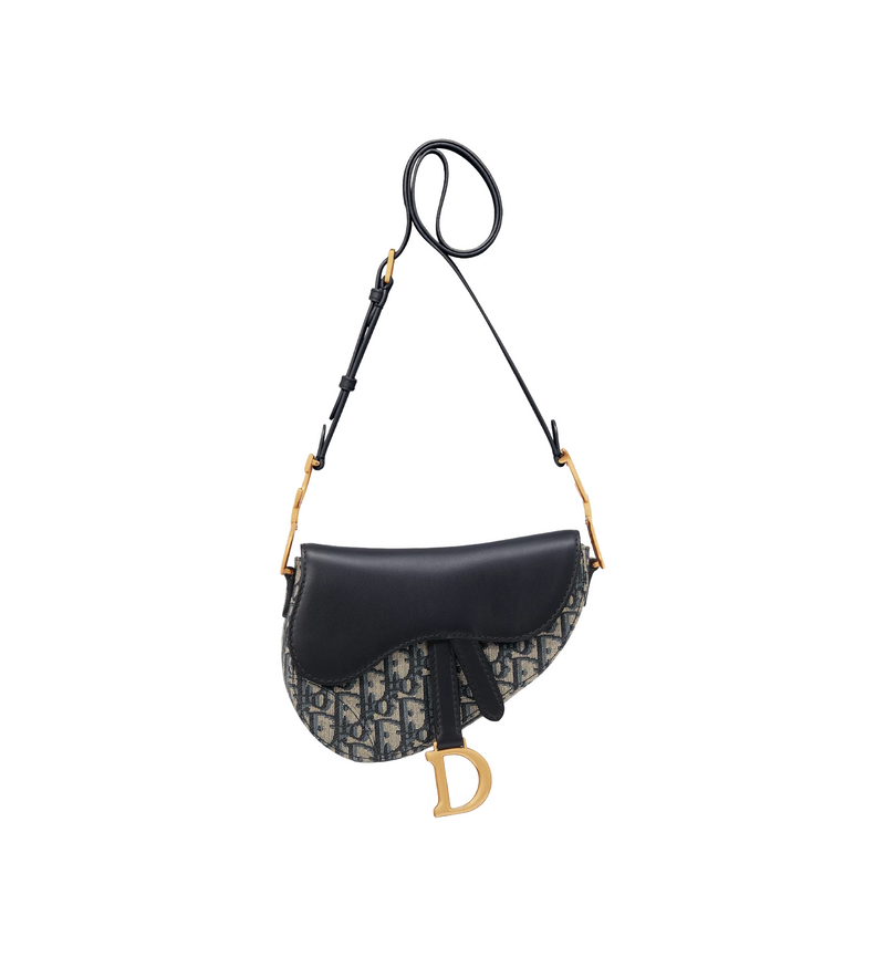 Dior Mini Soft Saddle Bag with Strap