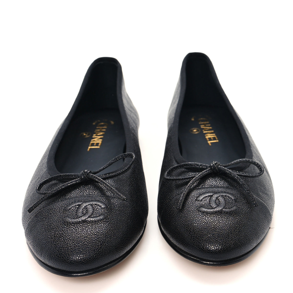 Chanel Cap Toe Black Ballet Flat