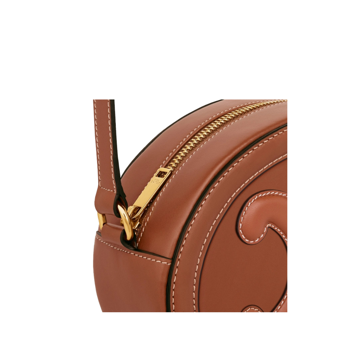 CROSSBODY OVAL PURSE CUIR TRIOMPHE