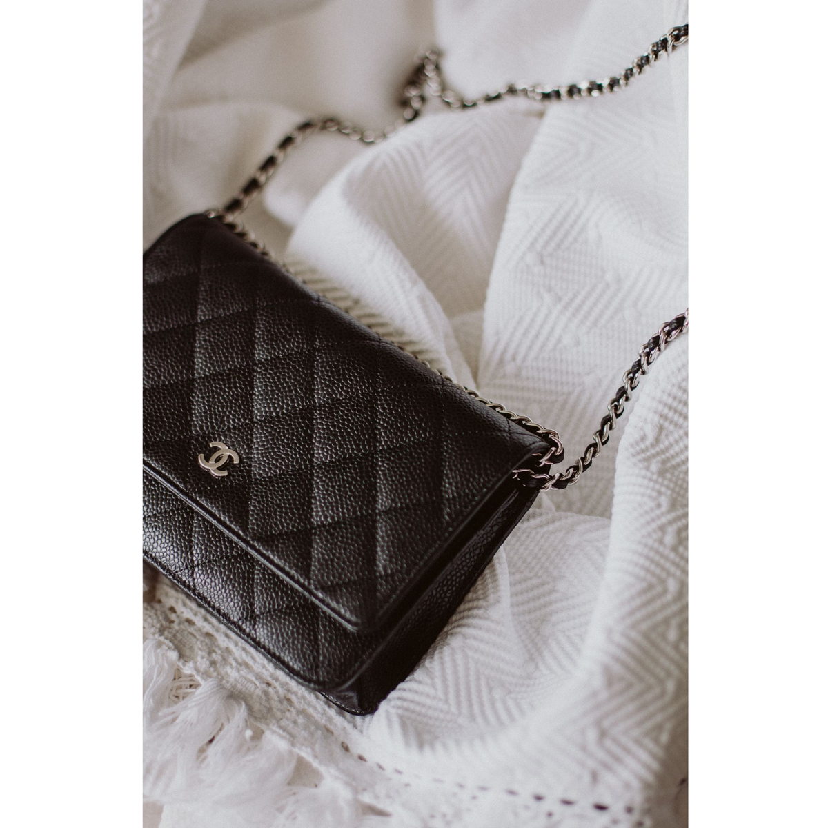 Chanel Wallet on Chain Caviar skin
