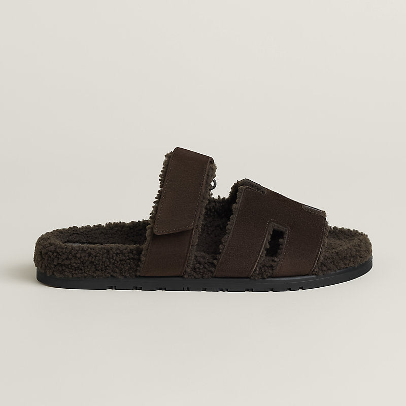 Hermès Chypre Sandal Men – Marron Ébène / Chocolat