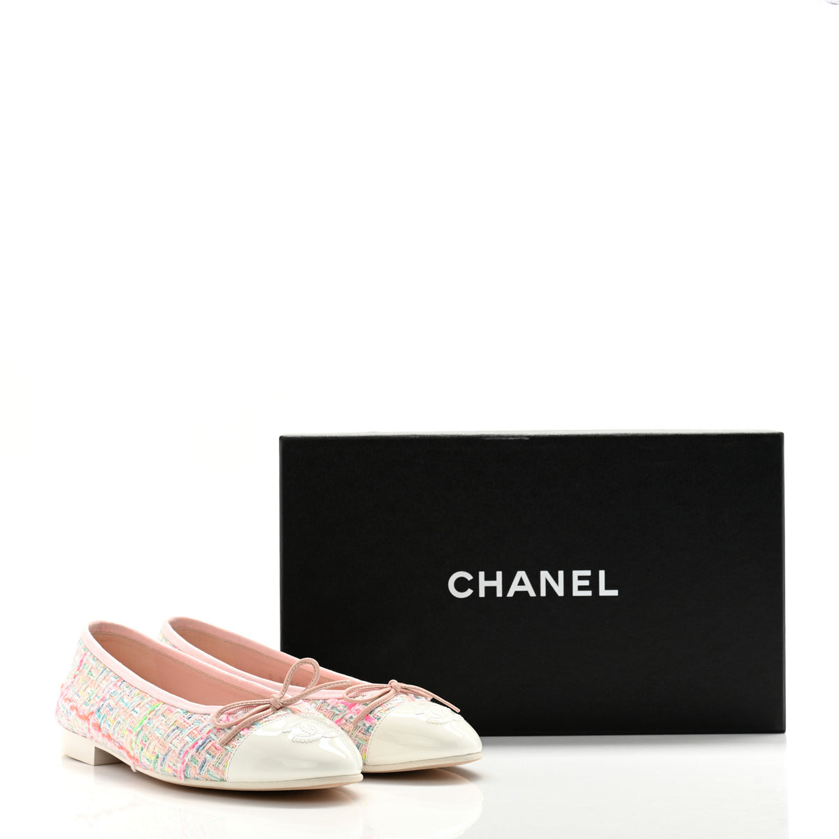 Chanel Light Pink Multicolor Ballet Flat