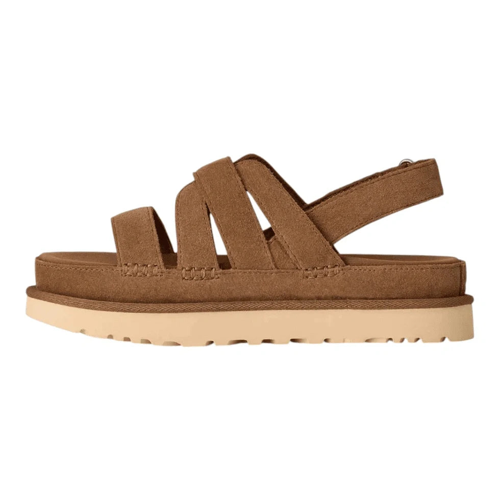 סנדלי נשים Chestnut UGG Goldenstar Gleam – סטייל מודרני ונוחות יומיומית Chestnut