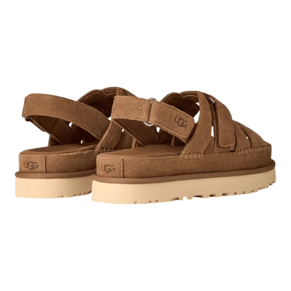 סנדלי נשים Chestnut UGG Goldenstar Gleam – סטייל מודרני ונוחות יומיומית Chestnut