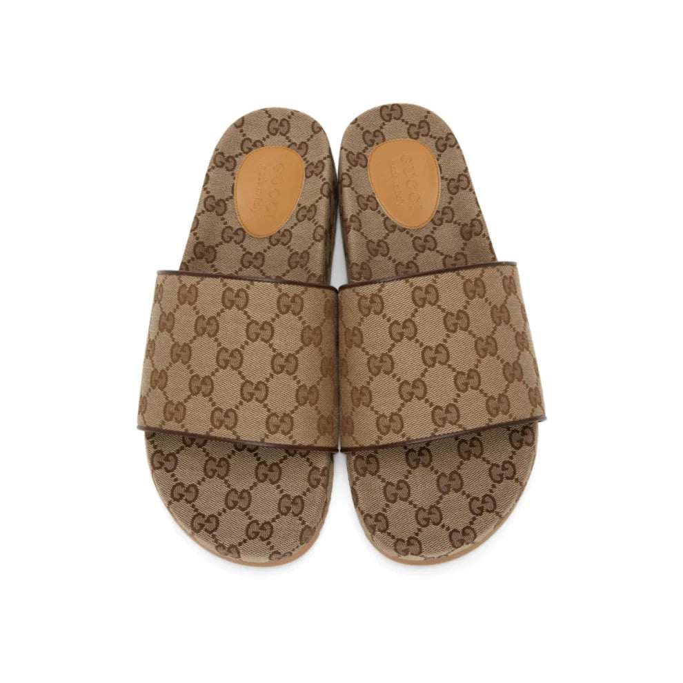 GUCCI Beige Canvas GG