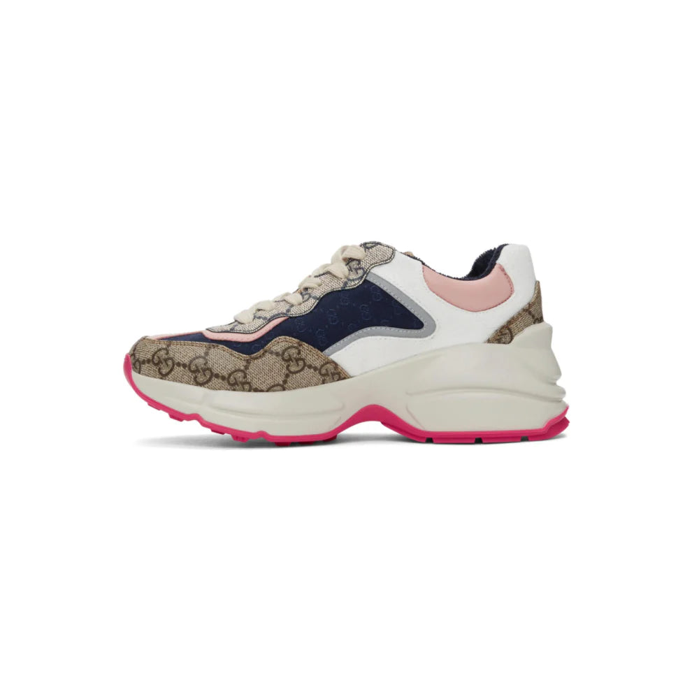GUCCI Beige Rhyton Sneakers