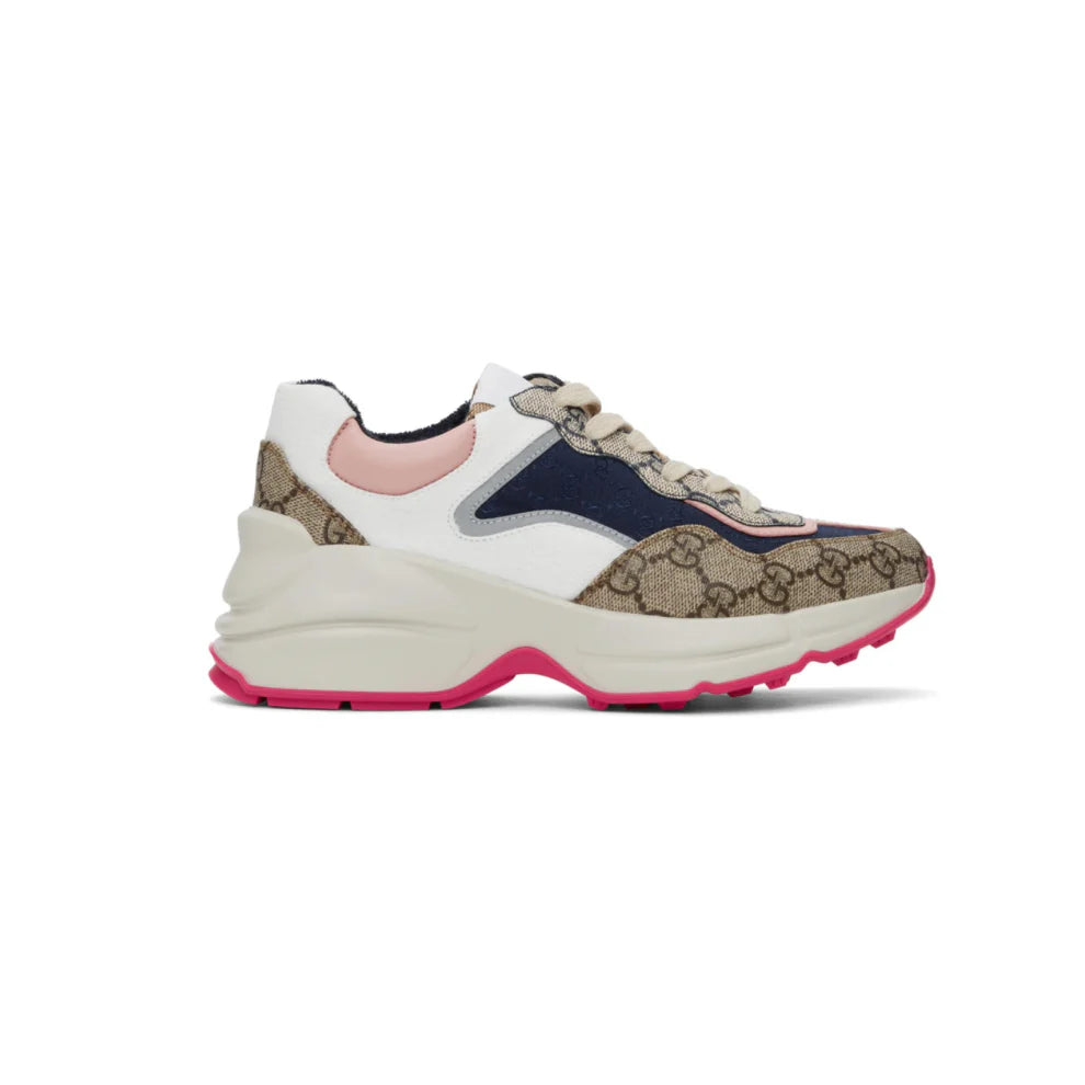 GUCCI Beige Rhyton Sneakers