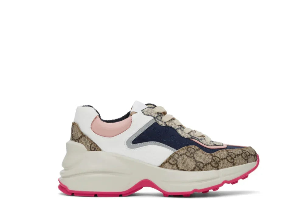 GUCCI Beige Rhyton Sneakers