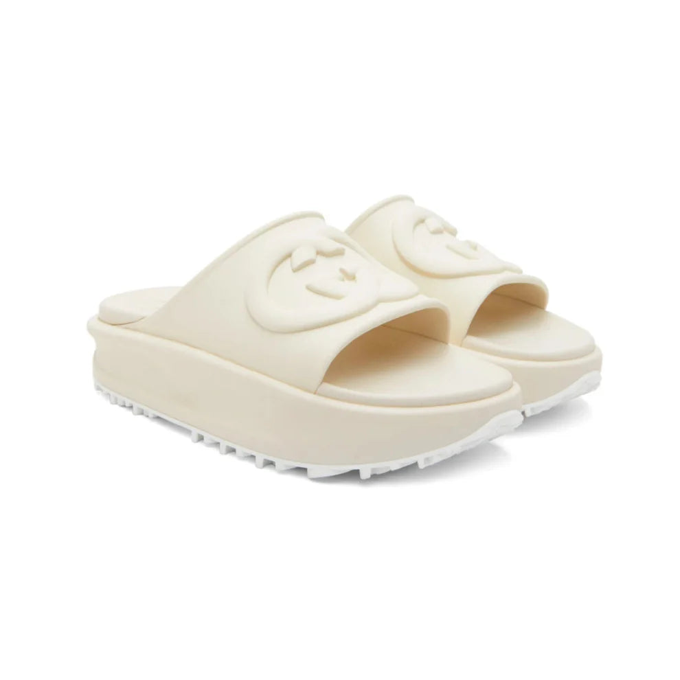 GUCCI Cream Slides