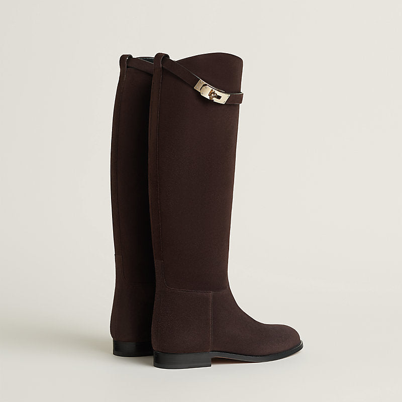 Hermès Jumping Shorter Boot – Marron Ébène Suede