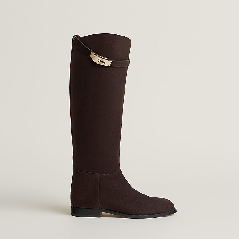 Hermès Jumping Shorter Boot – Marron Ébène Suede