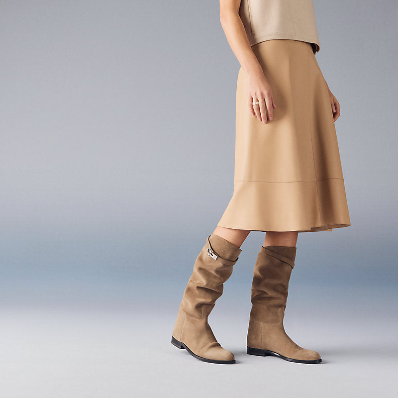 Hermès Jumping Supple Boot – Étoupe